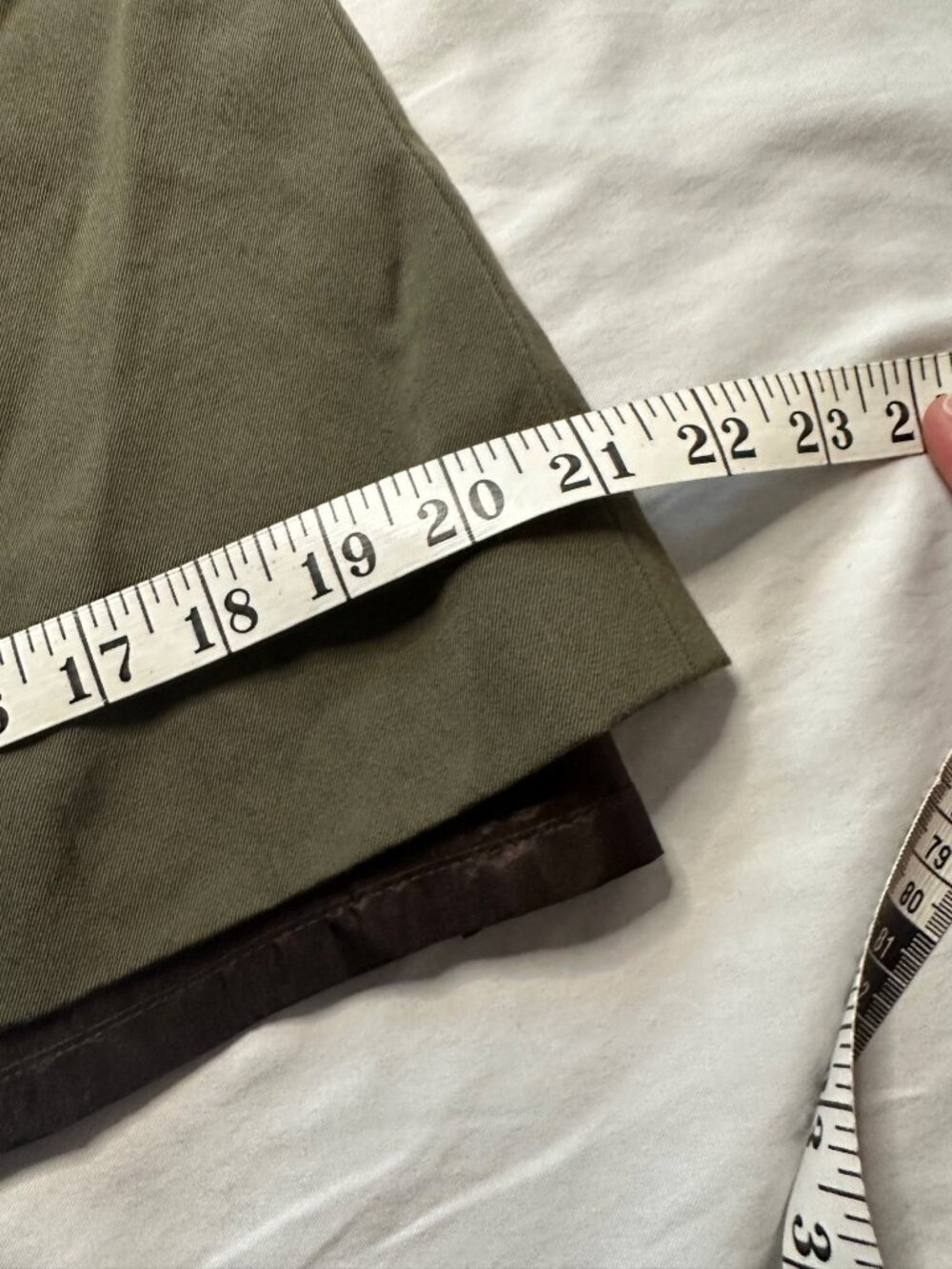 Vintage Pendleton 100% Wool Womens Olive Green Asymmetrical Button Midi Dress (6 - Picture 9 of 12